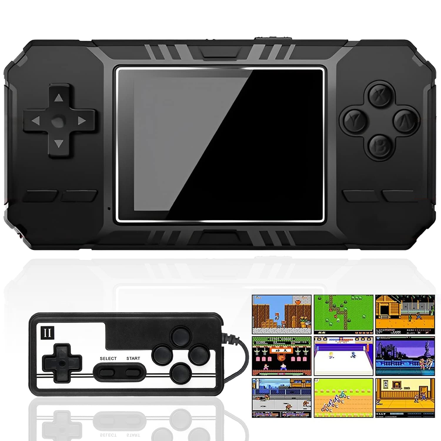 PATPAT Video Game Console for Kids Adults, 3'' Large Screen Built-in 520 HD Classic Retro Video Games, USB Rechargeable Electronic Game Player Gifts for Kids Birthday Christmas Gift Black PATPAT Video Game Console for Kids Adults, 3'' Large Screen Built-in 520 HD Classic Retro Video Games, USB Rechargeable Electronic Game Player Gifts for Kids Birthday Christmas Gift Black